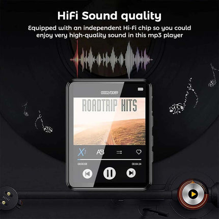 Portable Bluetooth Touch HiFi Music MP4/MP3 Player FM Radio Audio Support 128GB