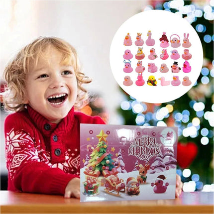 Christmas Advent Calendar Ducks 24 Days Christmas Countdown Rubber Duck