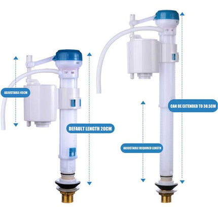 Toilet Cistern Inlet Valve Flush Replacement Float Spare Adjustable 3 Mode