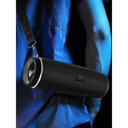 200W Portable Bluetooth Speaker IPX2 Waterproof Outdoor HIFI Pillar Speaker Subw
