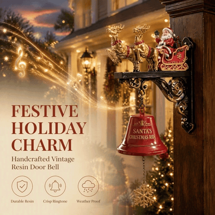 Sounding 3D Wall-mounted Doorbell Christmas Party Door Hanger Garden