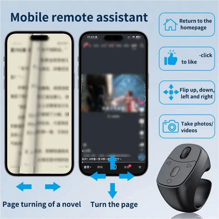 Ring Remote Control for iPhone for Android for iPad for Kindle Controller Black