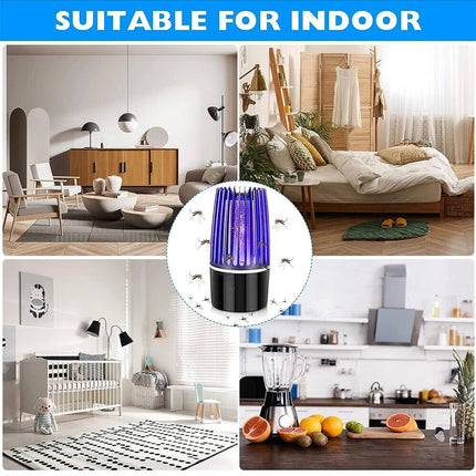 Electric Bug Zapper Rechargeable UV Light Mosquito Insect Trap