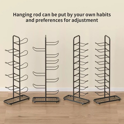 Ball  Rack Basketball Holder Garage Sports Organizer 9-Ball Display Stand