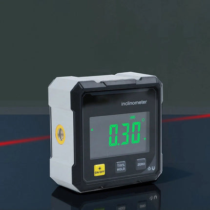 Digital Angle Finder with Electronic Laser, 4-Side  Angle Gauge, Cube