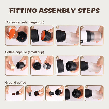Wireless Electric Portable Espresso Coffee Maker Machine For Travelling Home AU