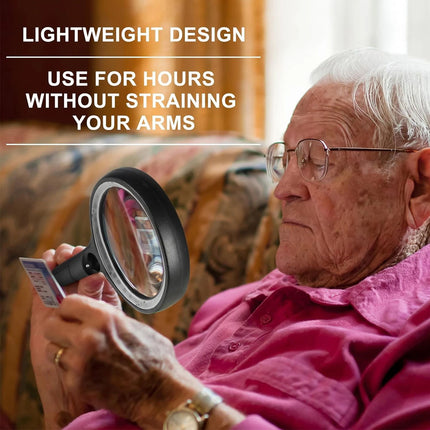 10x 20x 45x Handheld Magnifying Glass Magnifier Reading Illuminated Magnifying