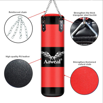 Punch Bag Boxing Set 100cm Heavy MMA Punching Kicking Home Gym Exercise Bag