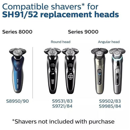 For Philips Shaver Series 9000 Wet and Dry Replacement Blade SH91 Head Blades Au