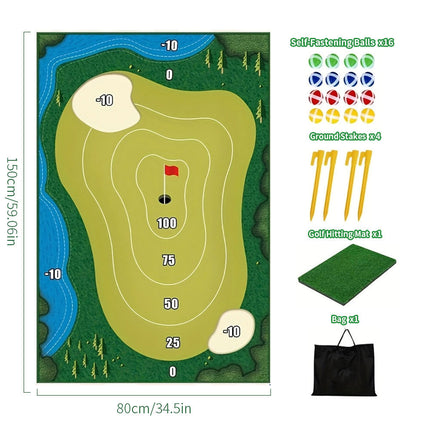 The Indoor Casual Golf Game Set Golf Hitting Mats Golf Putting Royale Golf Game