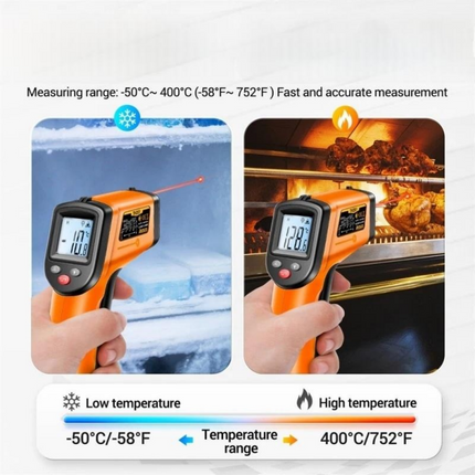 Infrared Thermometer Non-Contact Digital Temperature Meter for Cooking BBQ Kitchen
