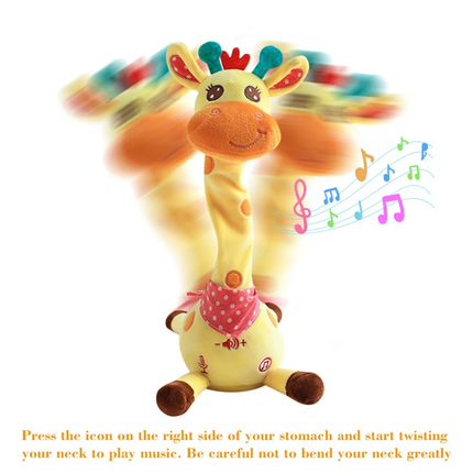 Giraffe Plush Toy With Fun Music And Dance Mode Plush Pet