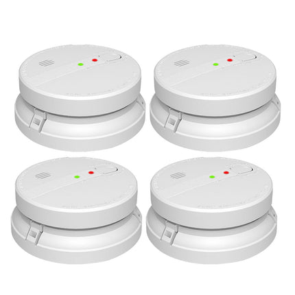 2Pcs Activfire Certified  240V Hard Wired Photoelectric Smoke Alarm With 9V Backup Battery