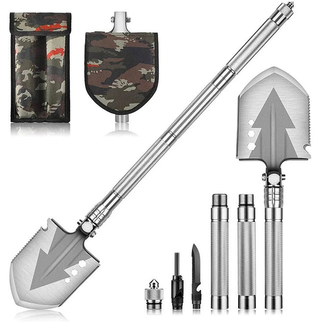 Camping Shovel Folding Outdoor Survival Tools Multifunction Hiking Military