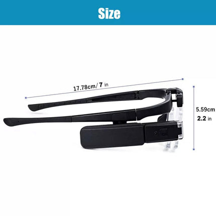 450% Magnifier Glasses W/ Led Light Magnifying Glasses Loupes Reading Sewing