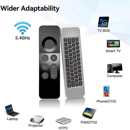 Mini 2.4g Rechargeable USB Remote Control Wireless Keyboard Air Mouse PC TV