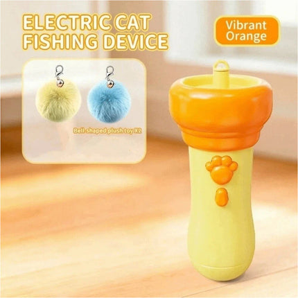 1Pcs Flashlight Shape Pom-Pom Ball Toy Automatic Cat Catching Device Gift