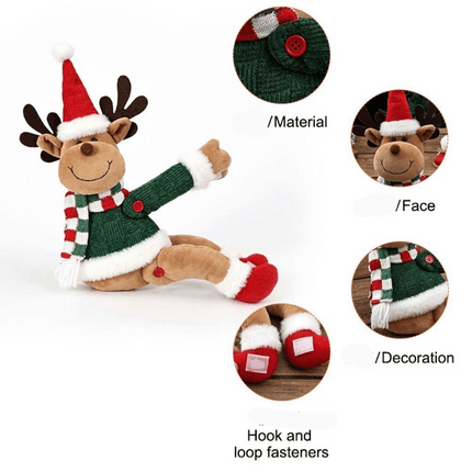 Santa Claus Curtain Clips Elk Christmas Curtain Buckle Living Room