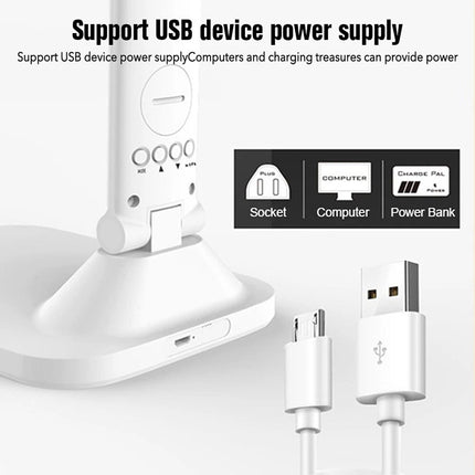Touch LED Desk Lamp Bedside Study Reading Table Light USB Ports Dimmable