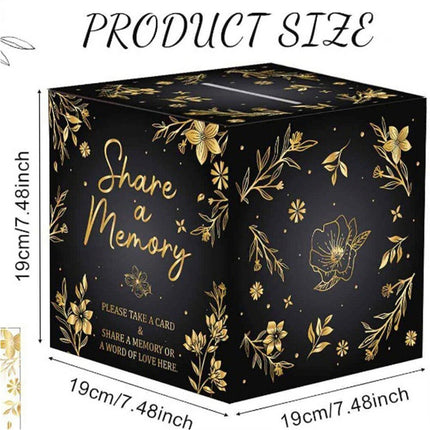 2 Sets Memory Cards Boxes, 50 Pcs Cards Each, Share a Memory Cards for Collections of Life