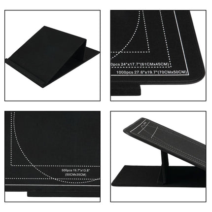 1000pcs Tilting Puzzle Board With 2-in-1 Designed Stand Cover Felt Mat 6 Trays
