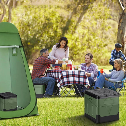 Portable Toilet Folding Outdoor Camping Toilet 20L Hygienic Travel Green