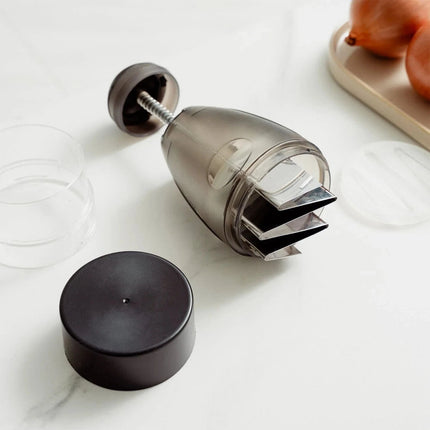 Onion Chopper Slap Vegetable Push Cutter Slicer Garlic Dicer Food Pressing Tool