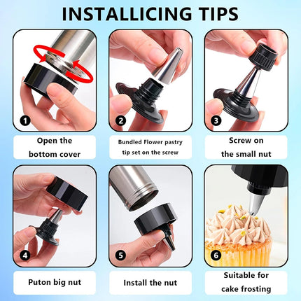 Biscuit Press Gun Cookies Making Kit Cake Icing Decorating Biscuit Maker Set