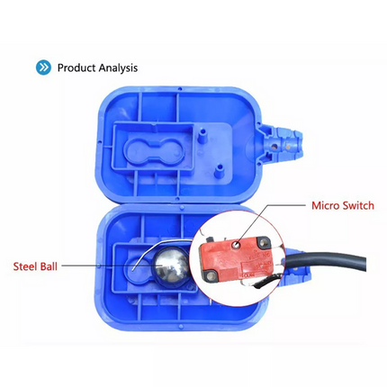 5M Cable Float Switch Water Level Controller for Tank Pump Sump Pump Water Tank