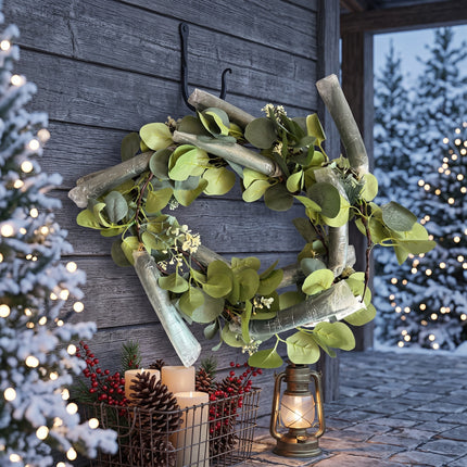 180cm Christmas Eucalyptus & Pine Leaf Garland Artificial Greenery Holiday Decor