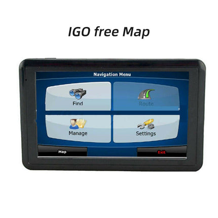 5" Car Truck GPS Navigator System LCD Navigation Sat Nav FM MP4 Speedcam 4G Map