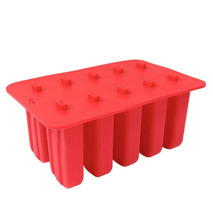 Silicone Ice Mould Cream Block Molds icy Pole Jelly Pop Popsicle Maker 10 Frozen