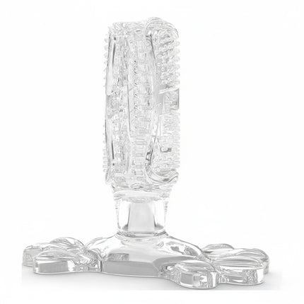 Clear L Size Dog Toothbrush Toy Clean Teeth Brushing Stick Mouth Chewing Dental Care Play Dog