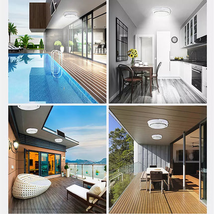 Smart Indoor Solar Ceiling Light Garden Pandent Lamp With Line Corridor Light