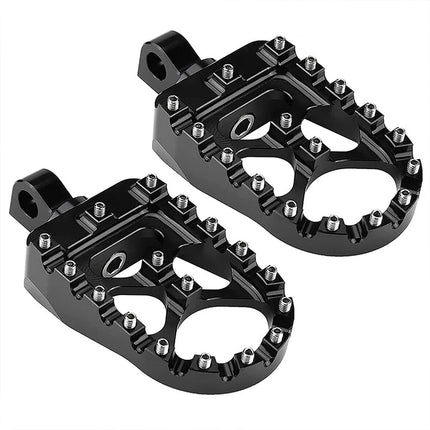 2Pcs Wide Fat Foot Pegs MX Style Footpegs Fit for Harley Dyna Sportster Bobber