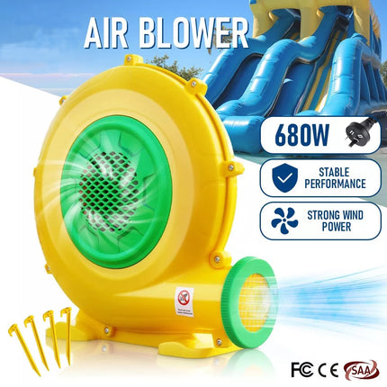 680W Air Blower SAA Approved Jumping Castle Inflatable Pump 240V 50dB Low Noise