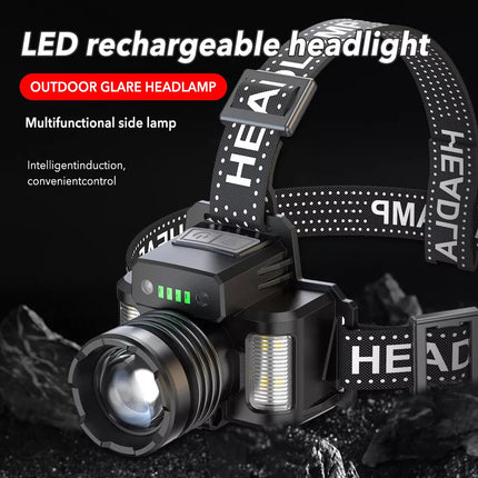 LED Headlamp Camping Rechargeable Headlight Head Torch Fishing Light