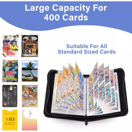 Soccer Football Star Player Card Box Album Holder Cards Album Binder 400 Slots Collection