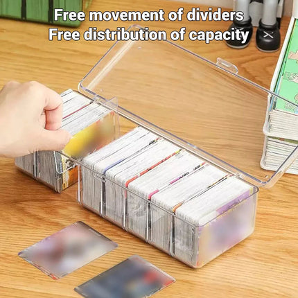 Trading Card Storage Box 700 Baseball Card Holder with Dividers for Sports Cards