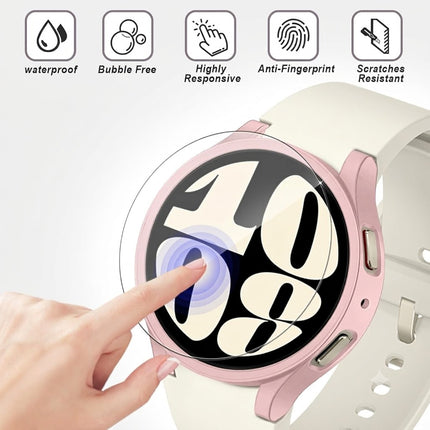 Rose Gold For Samsung Galaxy Watch 6 Case Screen Protector Clear 40mm 44mm Cover