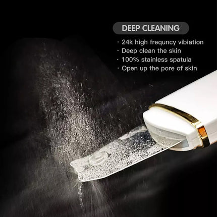 Facial Skin Scrubber Ultrasonic Dirt Cleaning Blackhead Remover Face Clean Care