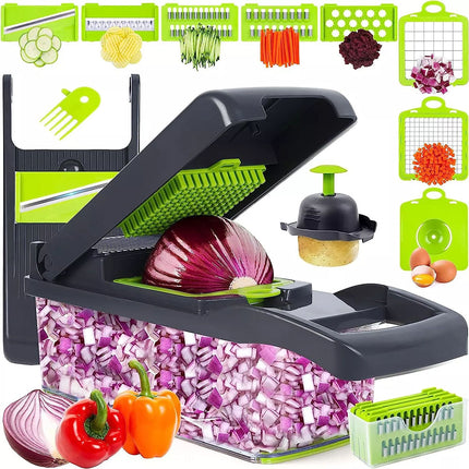 22 in 1 Vegetable Fruit Chopper Cutter Food Onion Veggie Dicer Slicer Kitchen