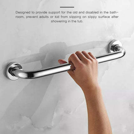 2X Bathroom Shower Wall Grab Bar Safety Grip Handle Towels Rail Stainless Steel 50cm