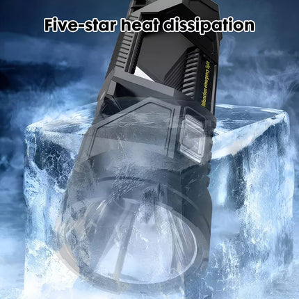 1200000 lumens LED Searchlight Spotlight USB Rechargeable Hand Torch Work Lights