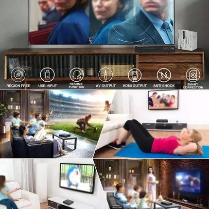 HD DVD Player CD Movie Composite Video Multi Region With Remote RCA HDMI Cable