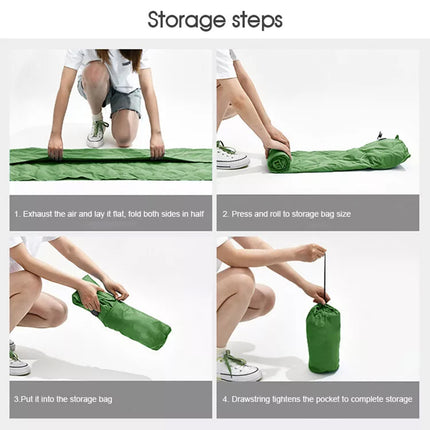 Self Inflating Mattress Camping Hiking Airbed Mat Sleeping with Pillow Bag Camp Grey