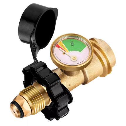 2Pack QCC Gas Pressure Gauge Level Indicator Propane LPG Bottle Cylinder Adaptor