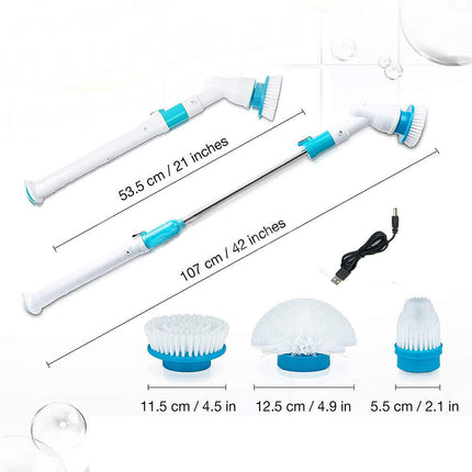 Electric Spin Scrubber Turbo Scrub Cleaning Brush Cordless Chargeable Bathroom