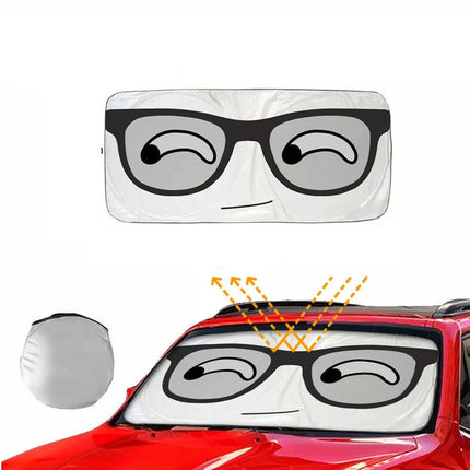 Car Windscreen Sun Shade Folding Windshield Sunshade Front Window Visor Eyes Big