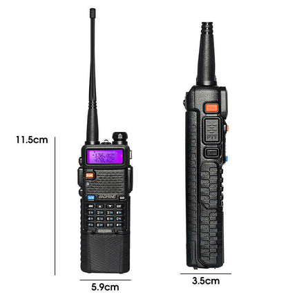 1 Set Walkie Talkie Band Handheld Earphones Two Way Radio 400-470MHz 3800MAH